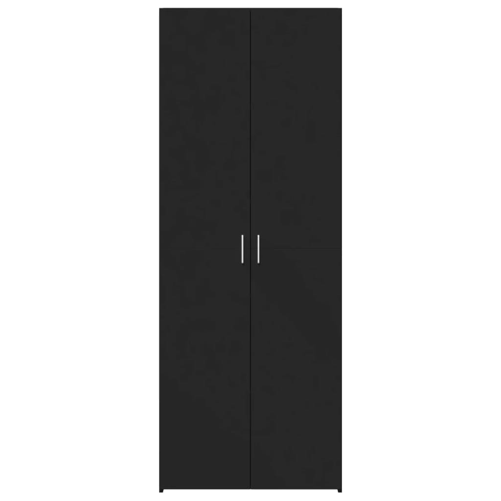 Highboard Black 80x42.5x185 cm Engineered Wood